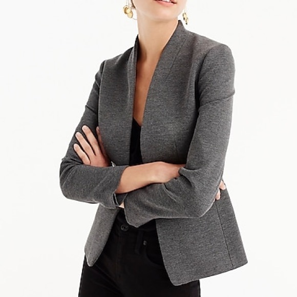 J Crew Going Out Blazer Grey Stretch Twill Jacket - Picture 2 of 13